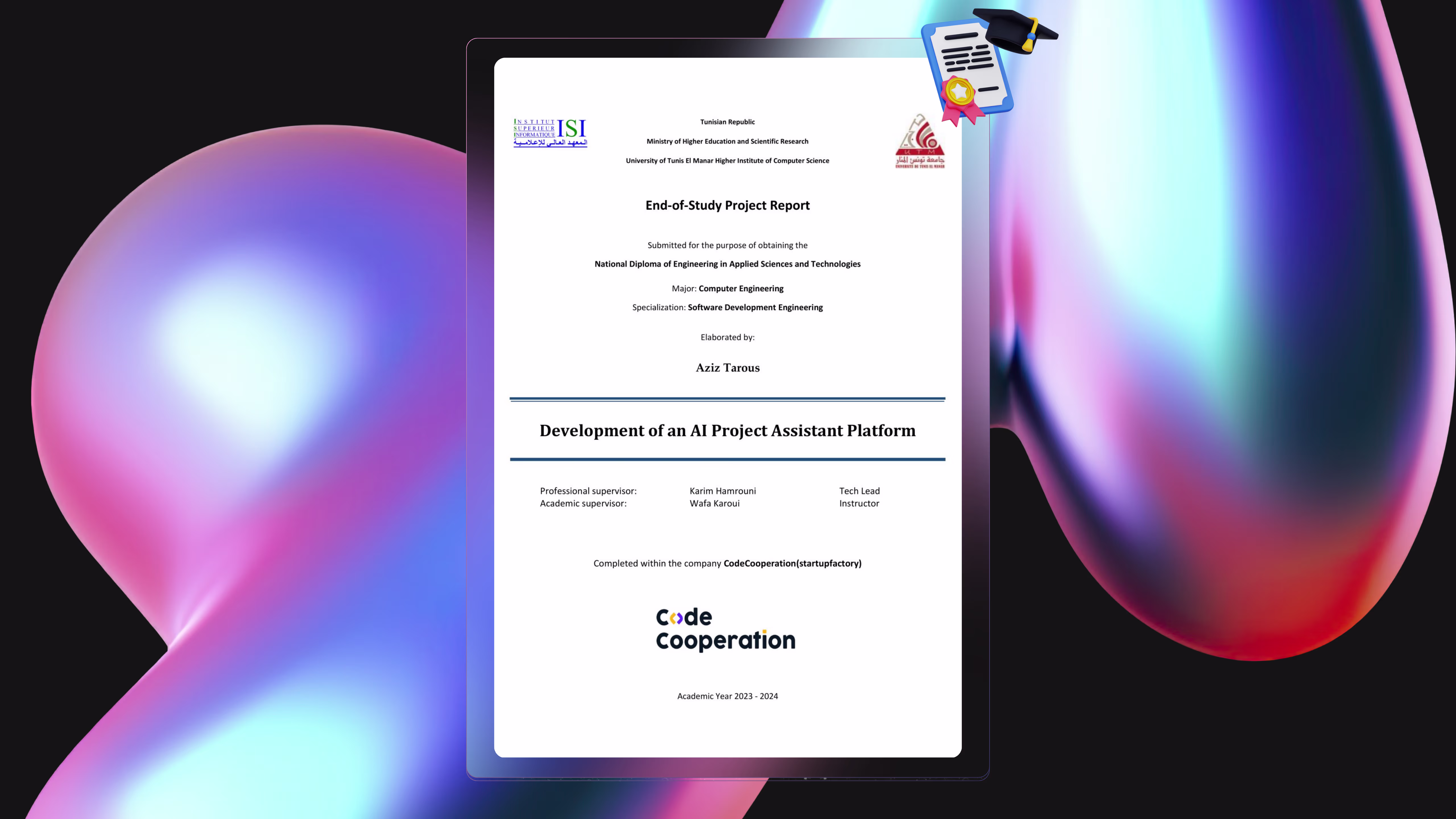 Thumbnail of Celebrating the Completion of My Software Engineering Degree